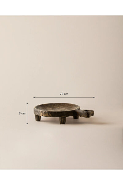 Madame Coco Fleurs Decorative Plate - Brown