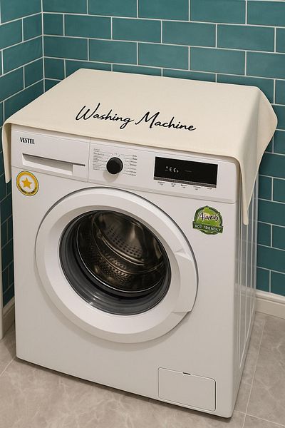 Hanles Washing Machine Embroidered Washing Machine Cover Organizer Case
