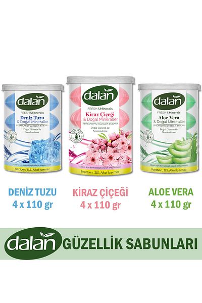 Dalan Fresh&Minerals Soap Set 4X110 Gr