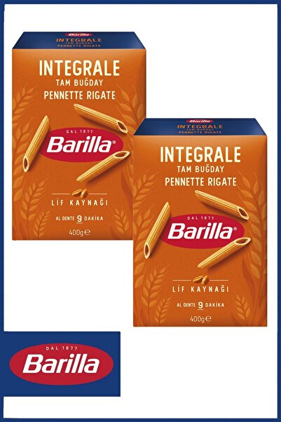 Barilla Tam Buğday Kalem Makarna (Integrale Pennette Rigate) 400 gr x 2 Adet