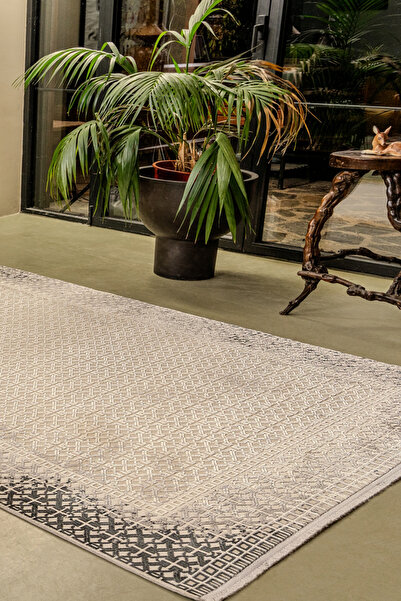 KREASYON HALI Perre PR006 Çok Renkli Uzun Ömürlü Yumuşak Dokulu Salon Mutfak ...