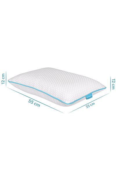 Viscofoam Comfy Orthopedic Pillow with Neck Support Chubby Visco Pillow - 55x35x12cm