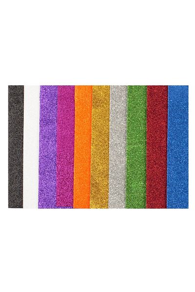 Bigpoint Glitter Adhesive Eva 35x50cm Mixed 10 Colors