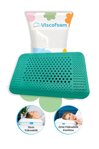Viscofoam Luxury Air Channel Orthopedic Pillow Visco Pillow 60X40X11Cm