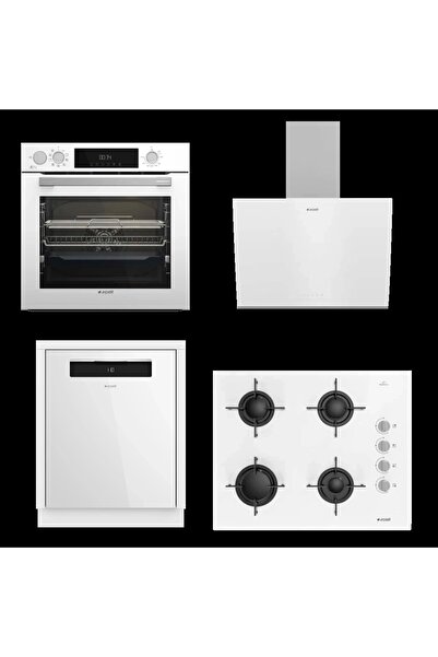 Arçelik Beyaz Dörtlü Ankastre Cam Set