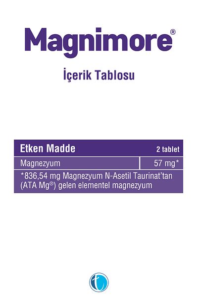 Magnimore Magnesium 120 Tablets N-Acetyl Taurinate
