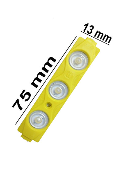 ŞANLED 3 Ledli Parmak Led Modül 1.5w 2835 Smd Mercekli Beyaz,gün Işığı,mavi,kırmızı,yeşil 12v-5 Adettir