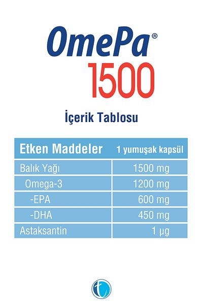 Omepa 1500 Fish Oil 30 Soft Capsules Omega 3