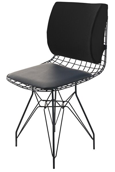 Viscofoam Orthopedic Lumbar Pillow Office Chair Vehicle Seat Lumbar Support Pillow Visco Lumbar Pillow Black