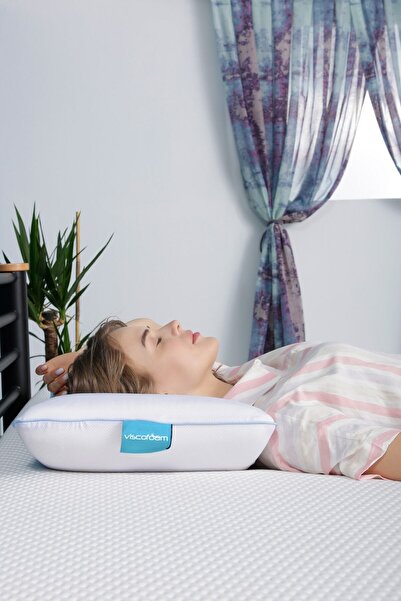 Viscofoam Comfy Anti-Sweat Orthopedic Pillow Cooling Visco Pillow Gel Pillow 55x35x12cm