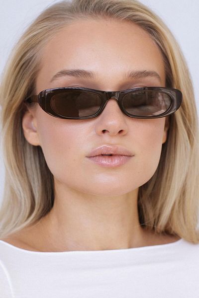 Bilge Karga Servi Brown Brown Sunglasses