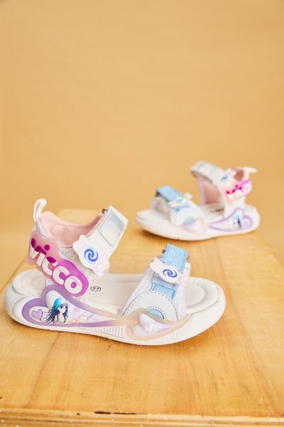 Vicco Arial Light Baby Girl White Sandals