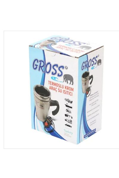 Gross 12V Car Water Heater Kettle with Thermos - Tea & Coffee Auto