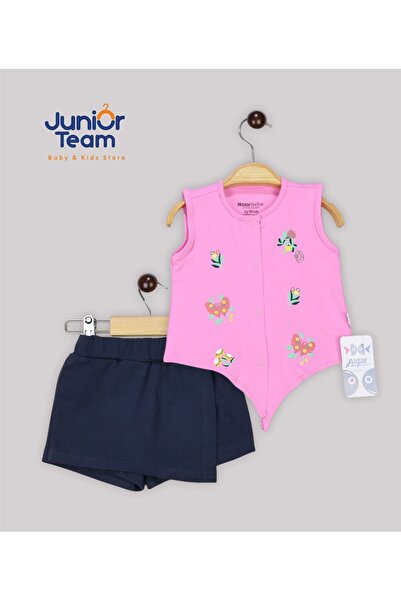 Nazar Bebe Çiçek baskılı kız bebe takım