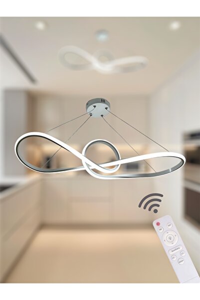 EYSHOP Modern Papyon Beyaz Model Kumandalı 3 Renk (BEYAZ & SARI & GÜNIŞIĞI) L...