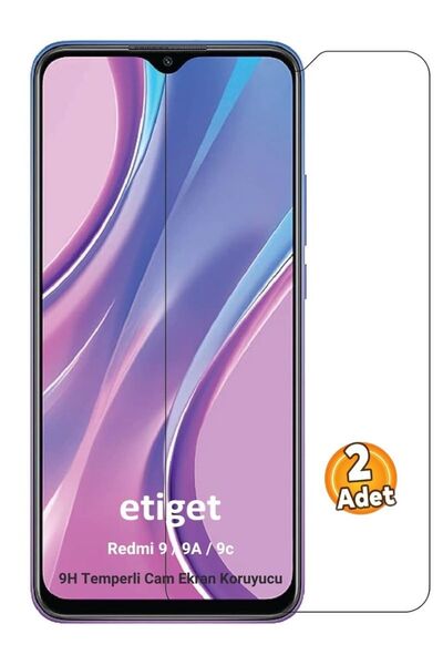 Etiget Xiaomi Redmi 9 / 9a / 9c Temperli 9h Cam Ekran Koruyucu (2 ADET)