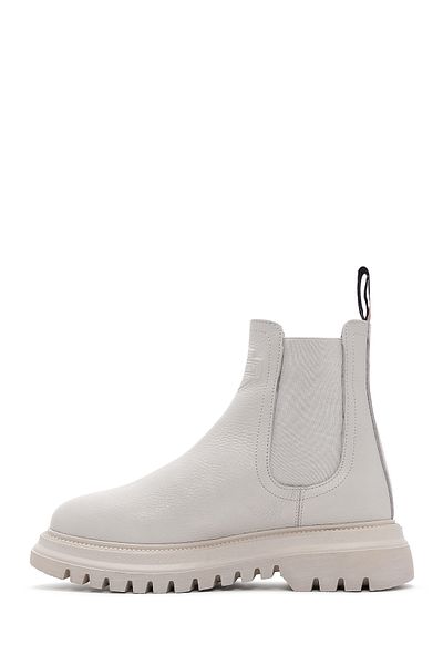 Harley Davidson Women's Beige Mourir Leather Chelsea Boots 026Z 100031