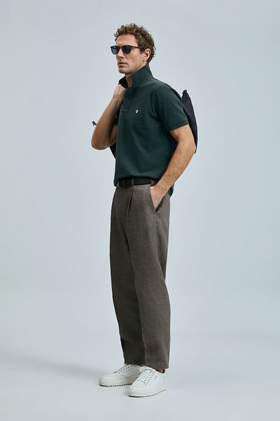 Lufian Tricou Laon Smart Polo pentru bărbați 111040206 kaki