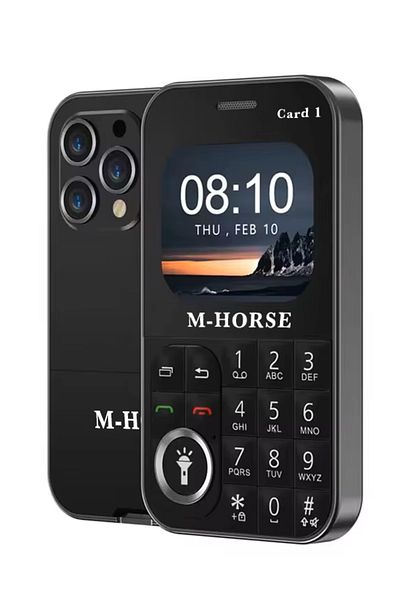 MACON هاتف M-Horse بتصميم فريد بطاقة 1 2G رباعي النطاق GSM ثنائي الشريحة