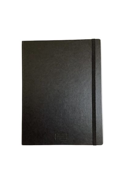 blume 19*25 Cm Striped Black Deal Notebook - 192 Pages Acar Notes