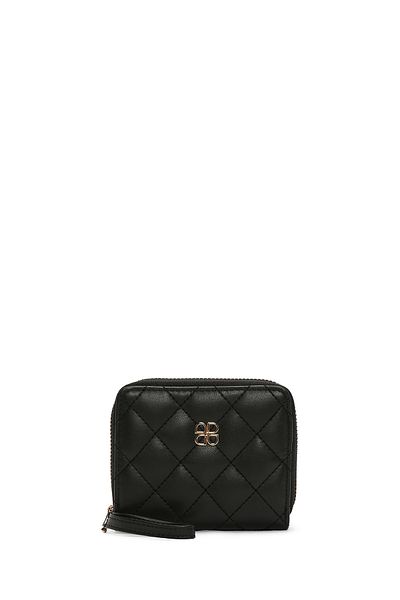 Derimod Black Quilted Women's Wallet - 000a2d5083kp