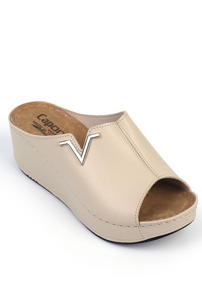 Capone Outfitters Kailey 6145 Papuci de damă cu toc pană și cataramă în V