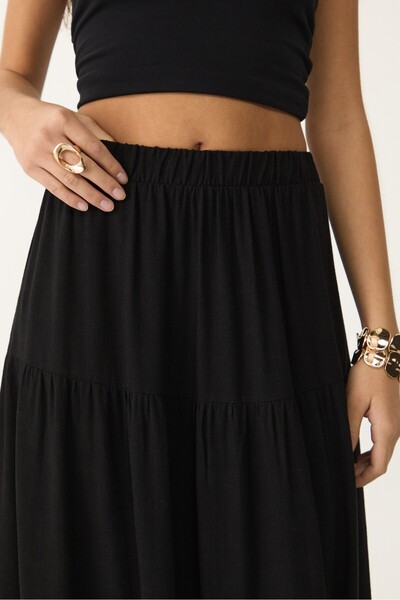 Stradivarius Fitilli Midi Etek