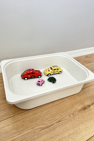 YüceerHome Montessori Aktivite Oyuncak Saklama Kutusu 41 X 30,5 X 10 Cm Çocuk...