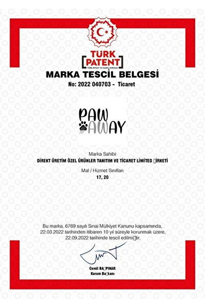 PAWAWAY Kedi Eğitim Bandı Tek Yüz Yapışkanlı Tırmalama Caydırıcı Koltuk Mobilya Koruyucu 25x45 Cm. 4 Adet