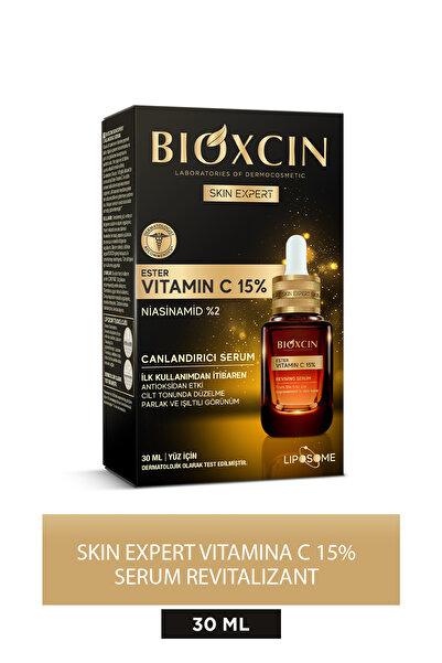 Bioxcin Vitamin C 15% Revitalizing Serum 30 ml - Ester C Niacinamide (Vitamin B3)