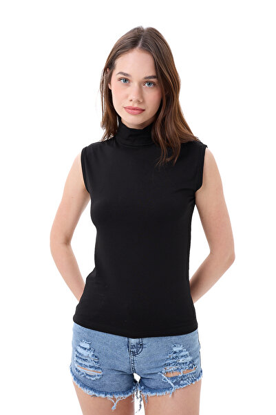 vesantia Kadın Yüksek Bel Yırtık Detaylı Likralı Kot Şort