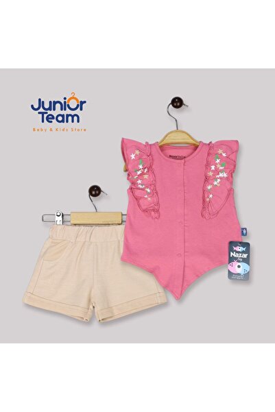 Nazar Bebe Robası çiçek baskılı kız bebek takım