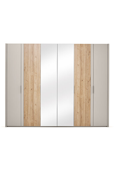 Enza Home Cante 6 Kapaklı Gardırop - Bej