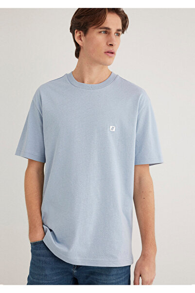 Mavi Pro Basic Tişört Loose Fit / Bol Rahat Kesim 0612757-70816