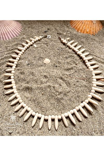 Bohem Shop Unisex Natural Stones Bohemian Ethnic Summer Adjustable Necklace