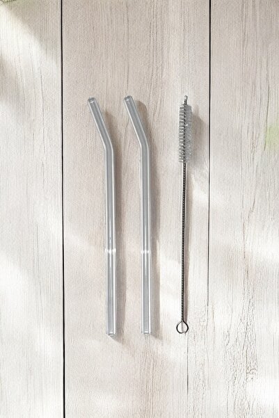 Dore Voir 2 قطعة من ماصات الزجاج و1 فرشاة تنظيف - موديل مائل 20 سم