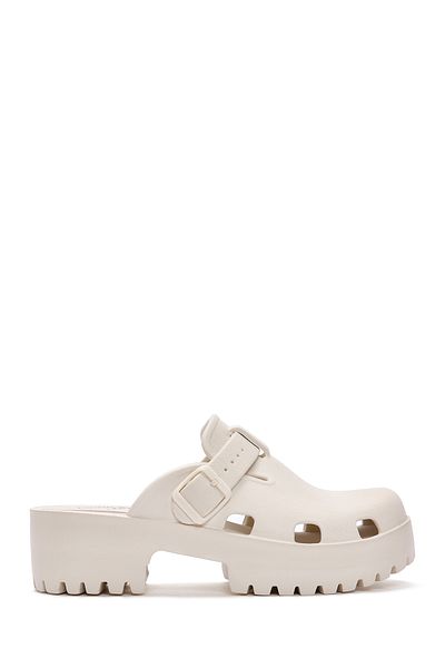 Derimod White Jelly Women's Slippers - Thick Sole, 24sfe4928pv