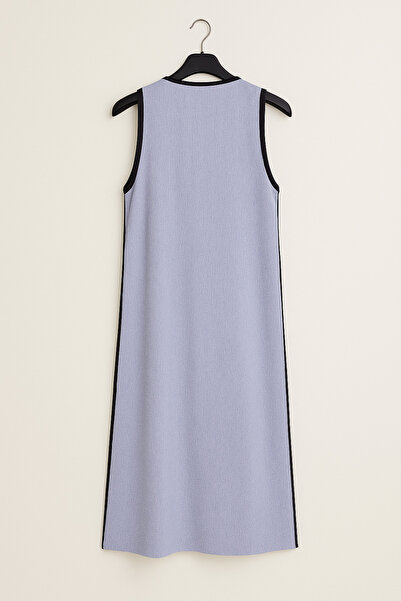 MYMİSİY Rochie de in cu decolteu in V - Albastru