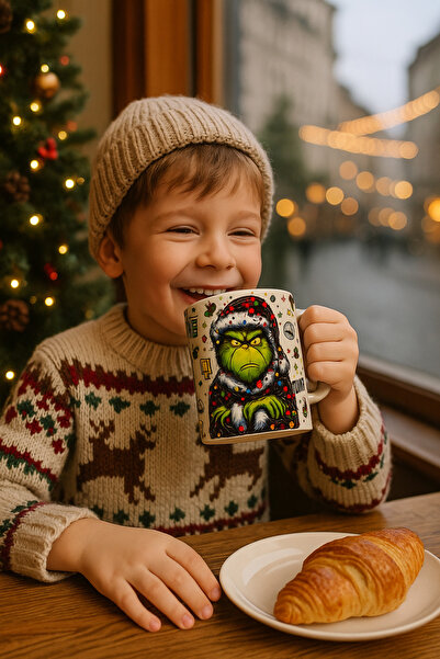 cakaybu Yeni Yıl ( Yılbaşı ) Grinch Tasarımlı Kupa