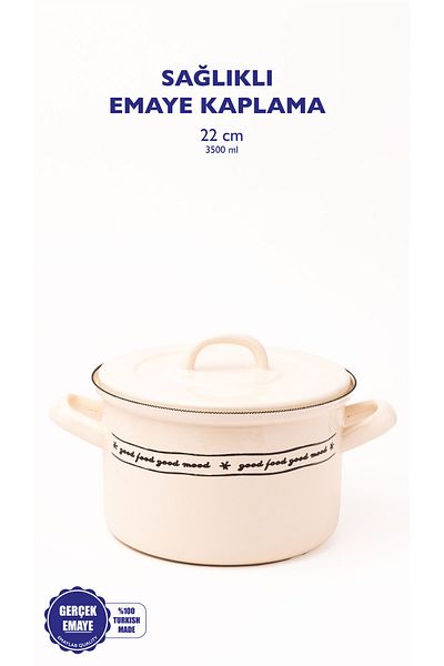 EMAYlab Mood Enamel Milk/Oven/Baking Pot 22cm