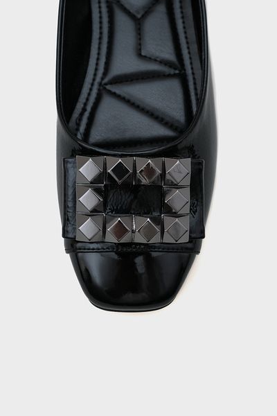 Capone Outfitters Agata 070 Damen-Ballerinas mit Metallschnalle