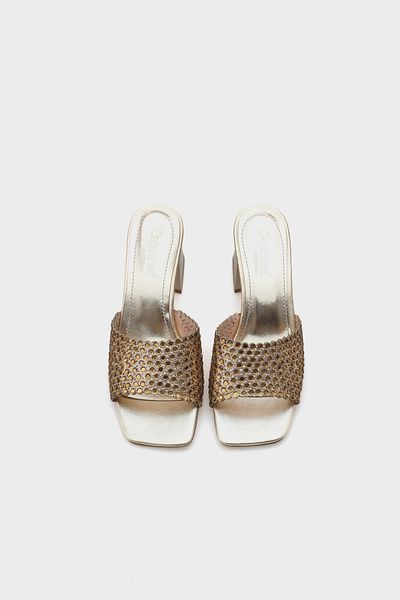 Capone Outfitters Papuci de damă Lora cu toc mediu Blunt Toe Stone