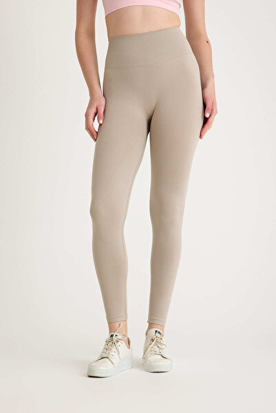 Tria Body Μπεζ Χρώμα χωρίς ραφές Κολάν με εφέ Push Up