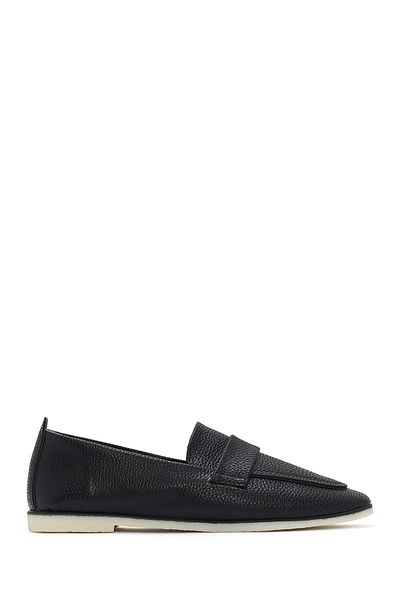 Derimod Women's Black Masculine Penny Loafer Shoes Casual Shoes Daily Shoes 24Sfe4026Ft