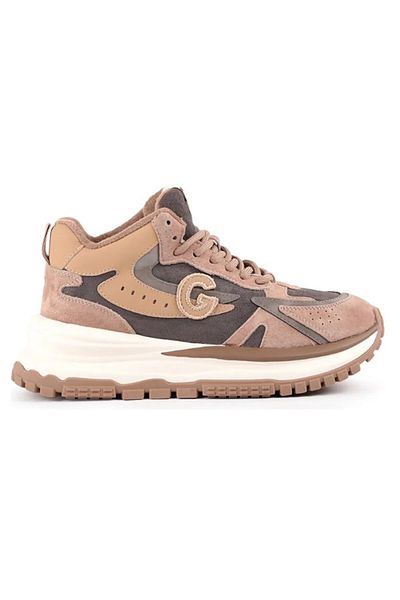 Guja 23K334-1 Thick Sole Lace-Up Women's Leather Casual Sports Shoes
