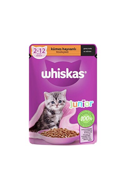 Whiskas Yavru Kümes Hayvanlı Poşet Yaş Mama 85 gr