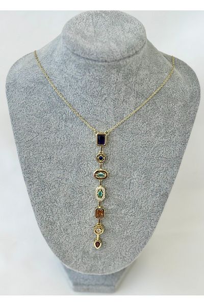 sulyra Beymn Melis Gral Focus 7 Element Colorful Stone Y Necklace