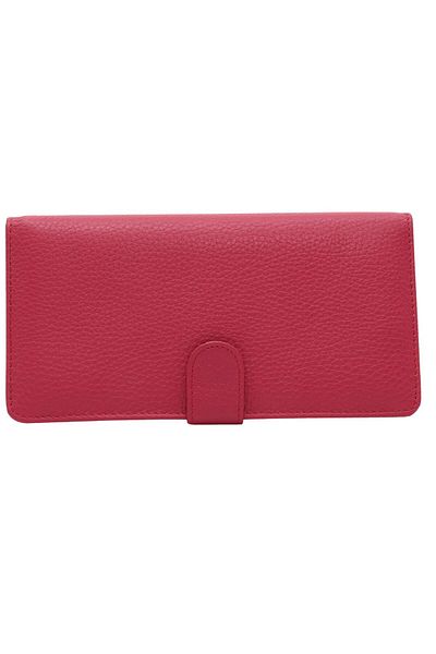 Meskanto Twist Genuine Leather Pink Wallet with Phone Compartment