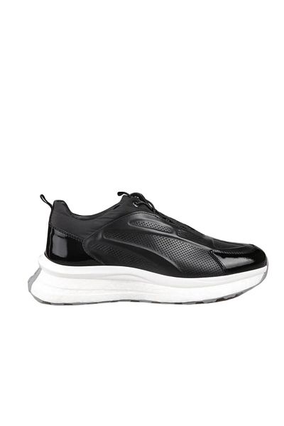 MARCOMEN 19353 Model Black Leather Men's Casual Shoes