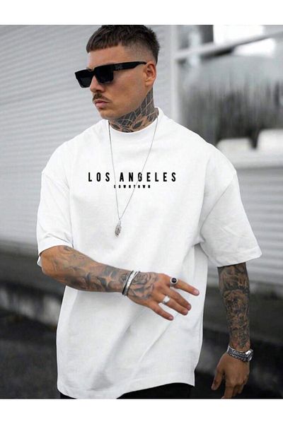 VBSVİBES oversize shape black t-shirt printed